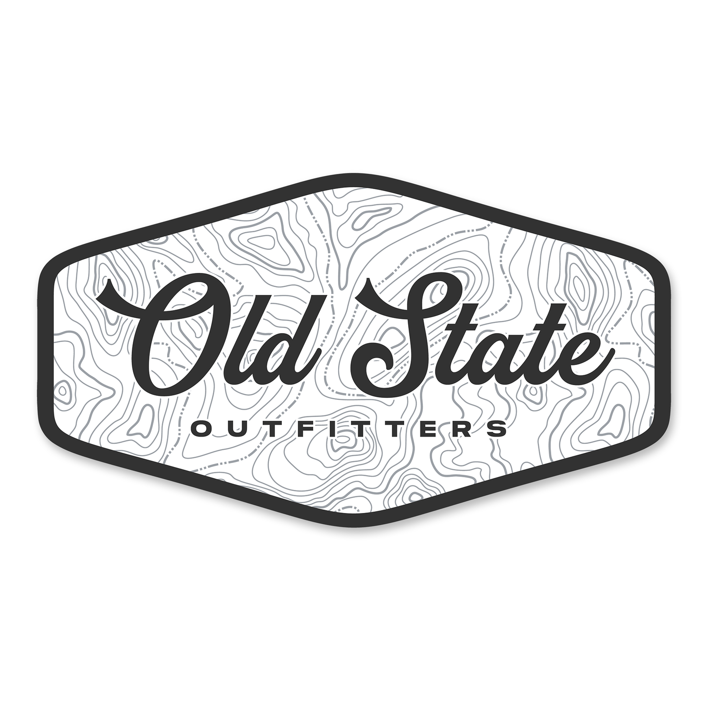 Old State Outfitters Topo Decal